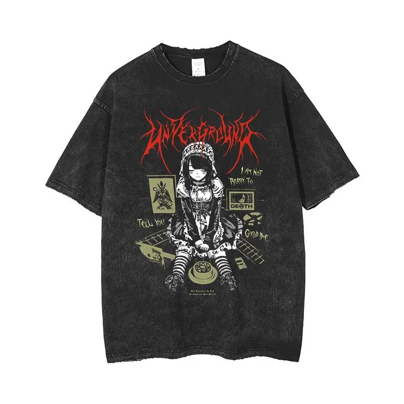 Gothic Lolita Visual Kei Underground Band Graphic Tee - 3 Gothic Lolita Visual Kei Underground Band Graphic Tee - 3