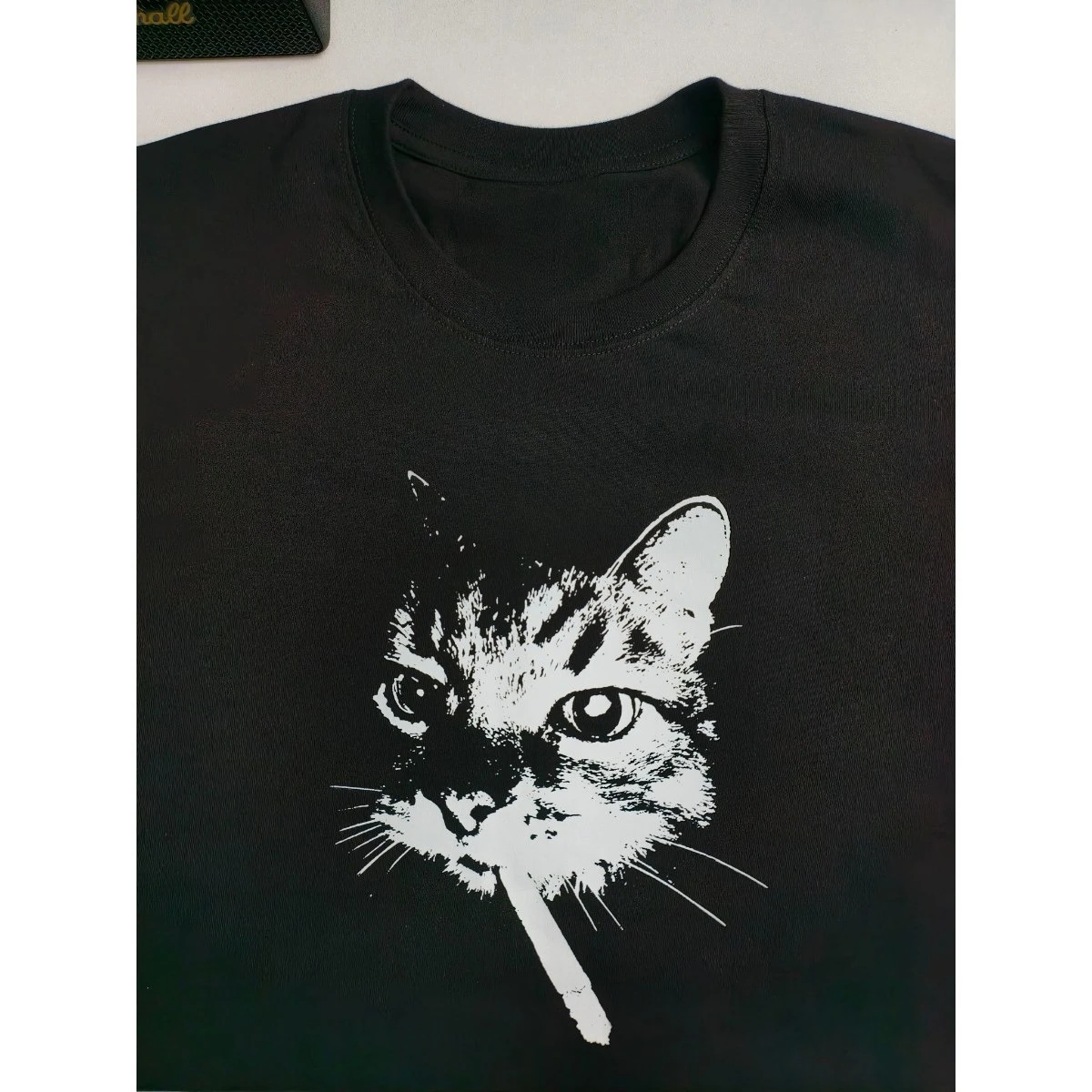 Grunge Punk Cat Graphic Tee - 4 Grunge Punk Cat Graphic Tee - 4