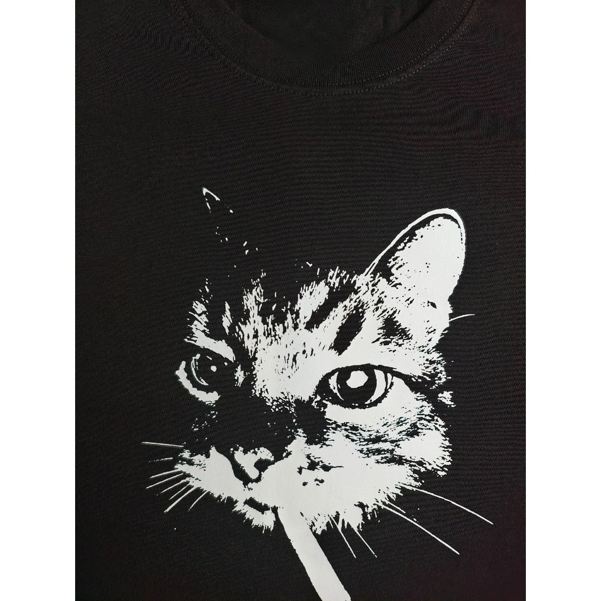 Grunge Punk Cat Graphic Tee - 3 Grunge Punk Cat Graphic Tee - 3